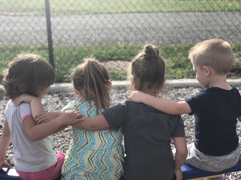 PreK Students on the Playground