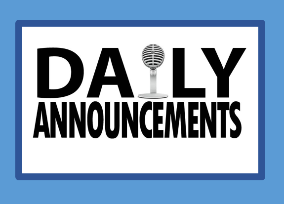 Announcements 5/23/22