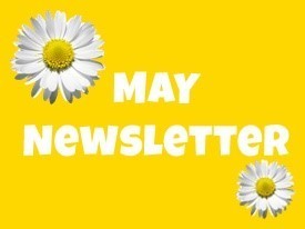 May Newsletter with Daisies on it. 